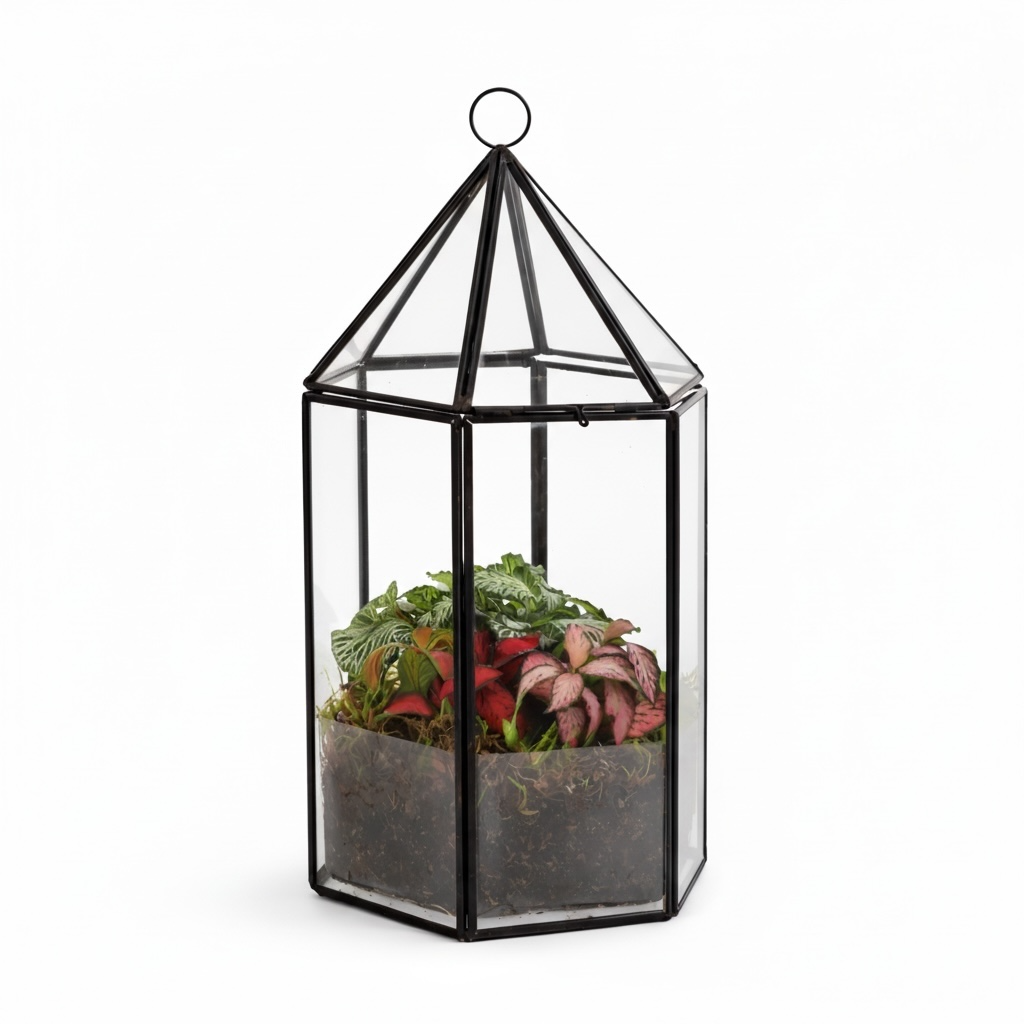 Fittonia in Semi-terrarium Lantaarn