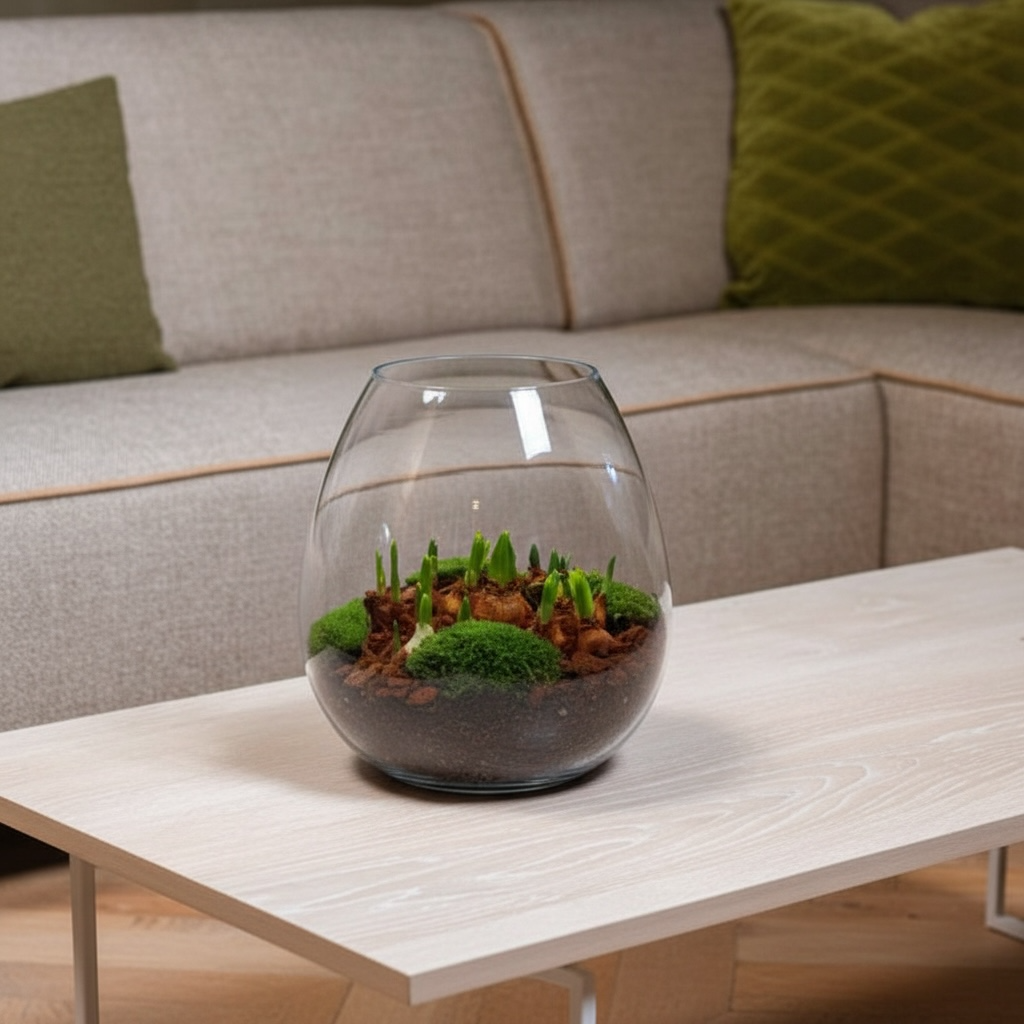 Terrarium Abby with bulb mix