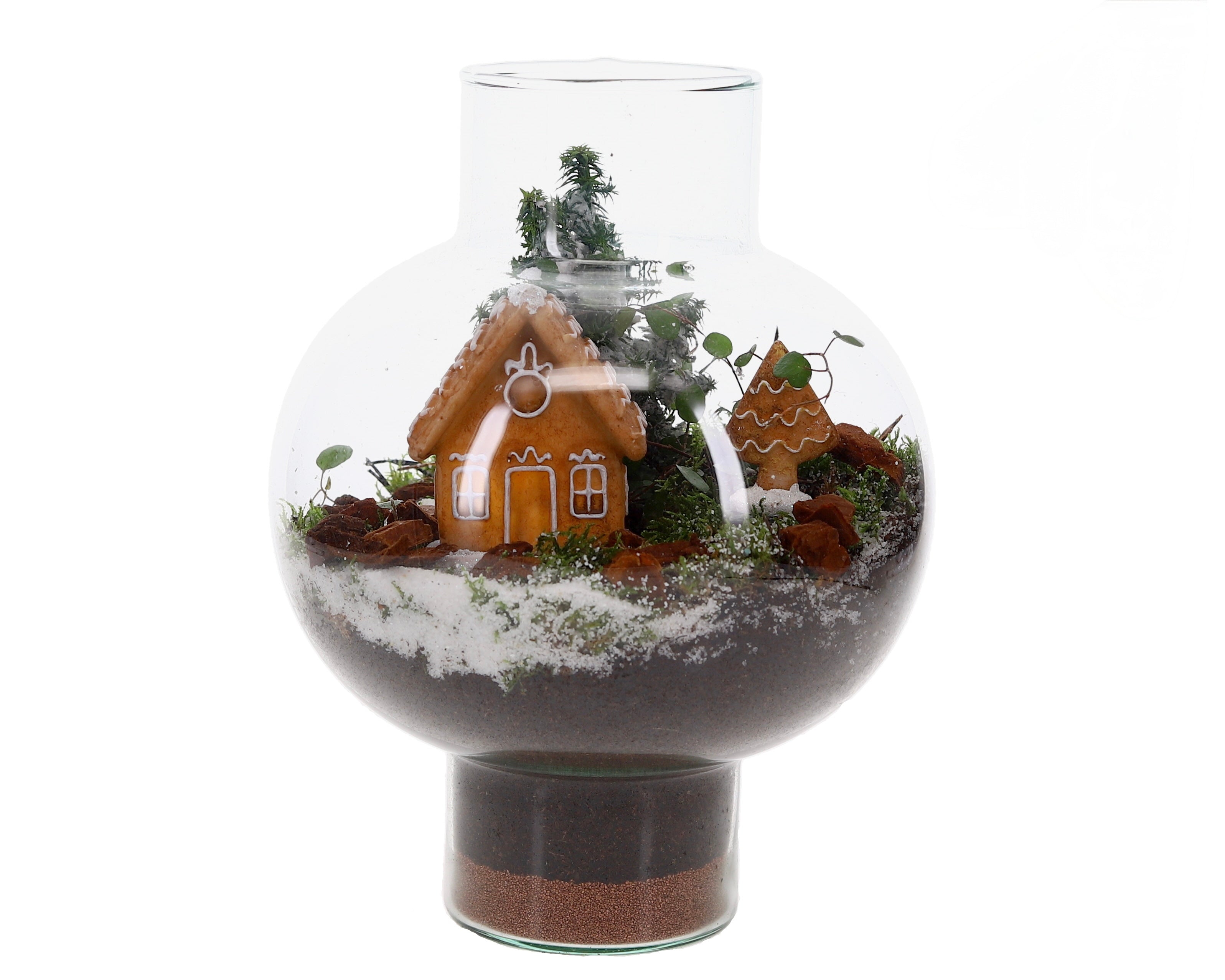 Kersthuisje terrarium S