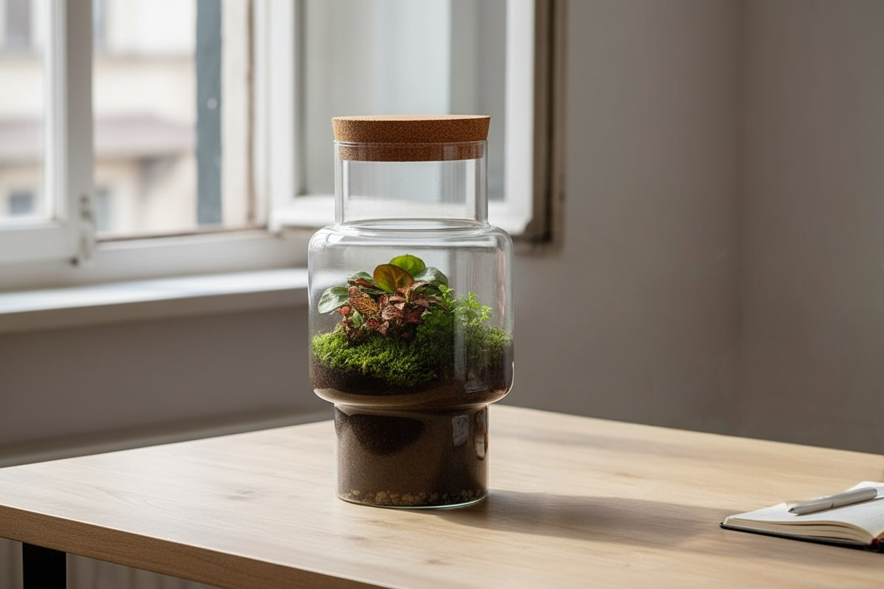 geschlossenes Terrarium | Mini-Ökosystem