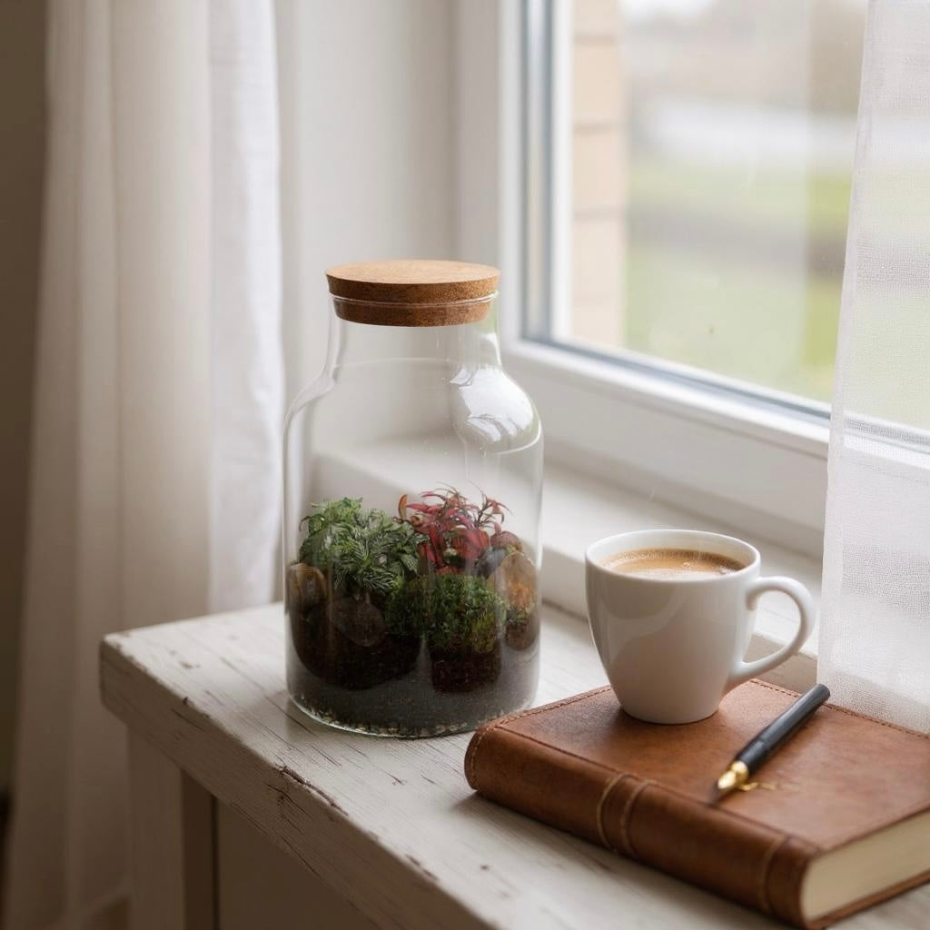 Onderhoudsarme Groene Oase: Waarom  Gesloten Terrariums Ideaal zijn voor Drukke Professionals