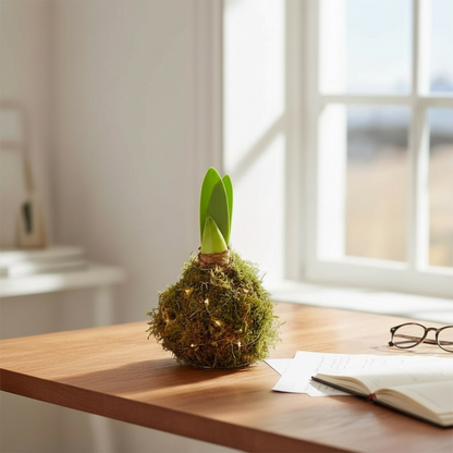 Mosbol Amaryllis met Led-verlichting