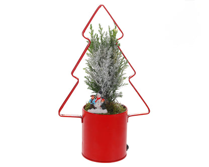 Lighting kerstboom De sneeuwman