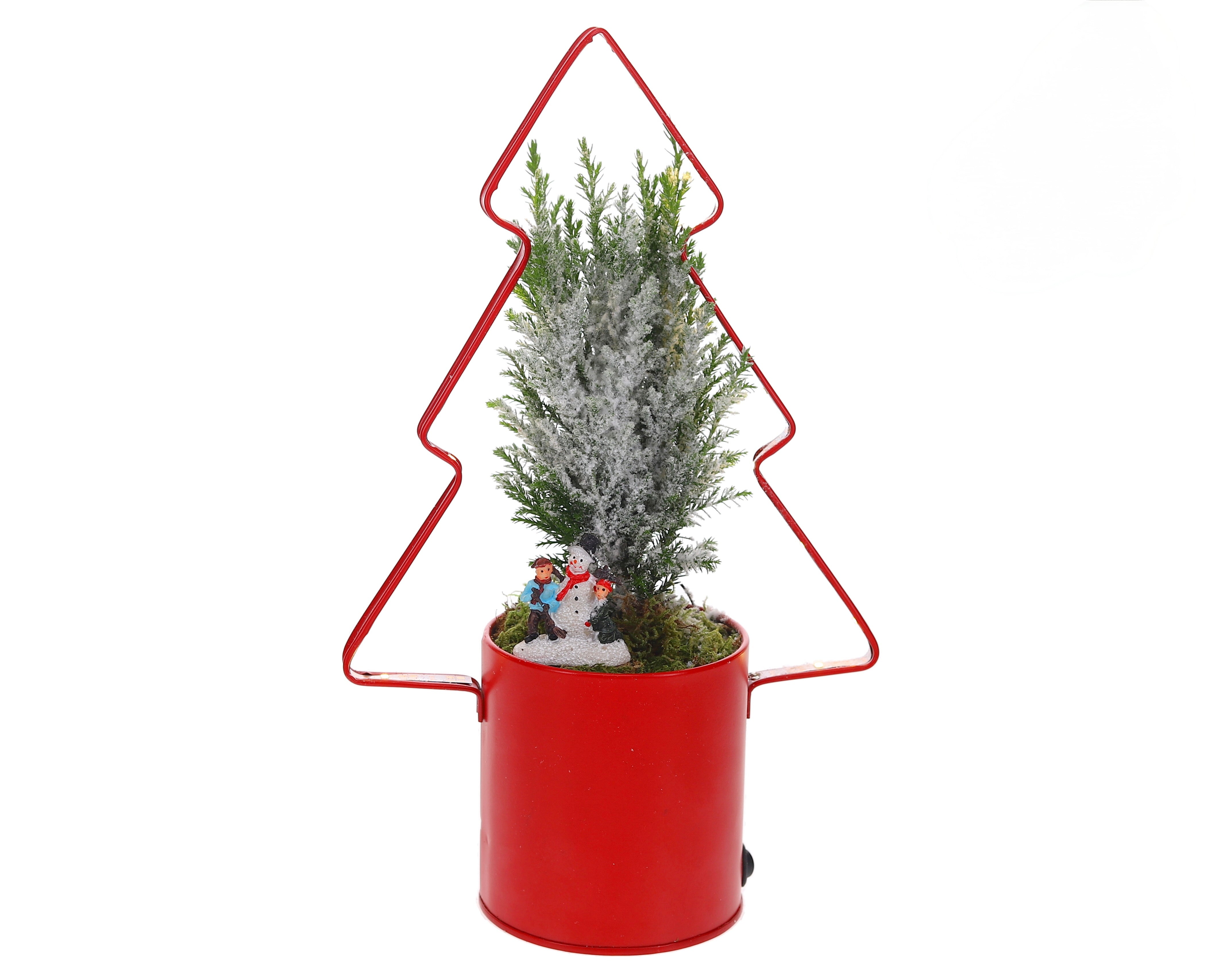 Lighting kerstboom De sneeuwman