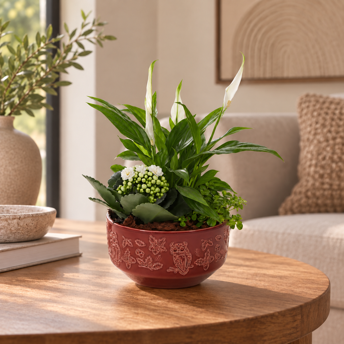 Planten Arrangement Uilenpot