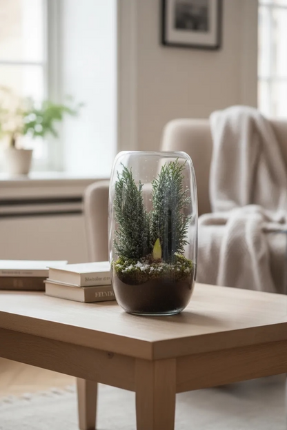 Ellwooi mit Amaryllis im offenen Terrarium Isabella