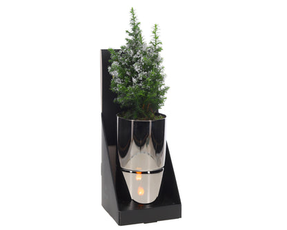 Weihnachtsbaum in LED-Flamme