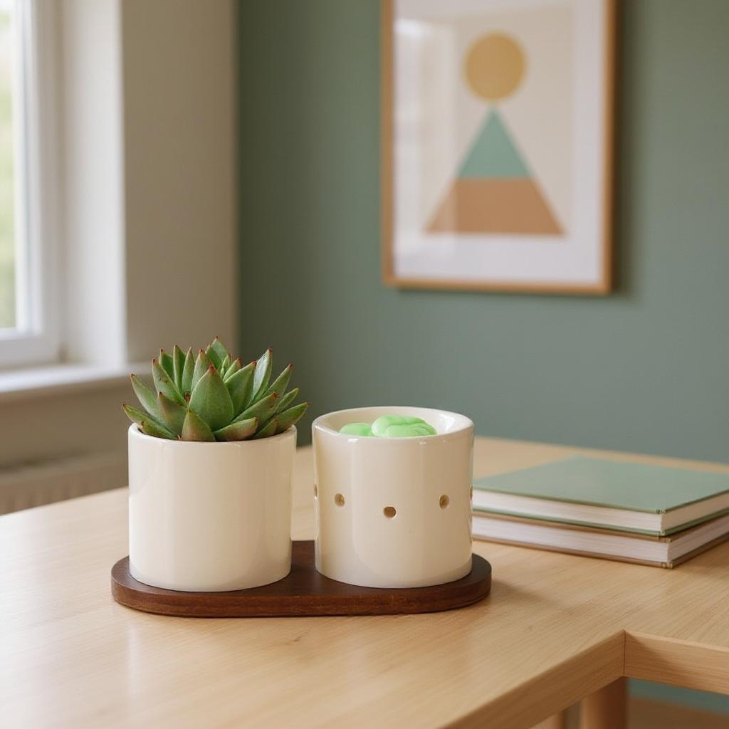 Geurset met Echeveria