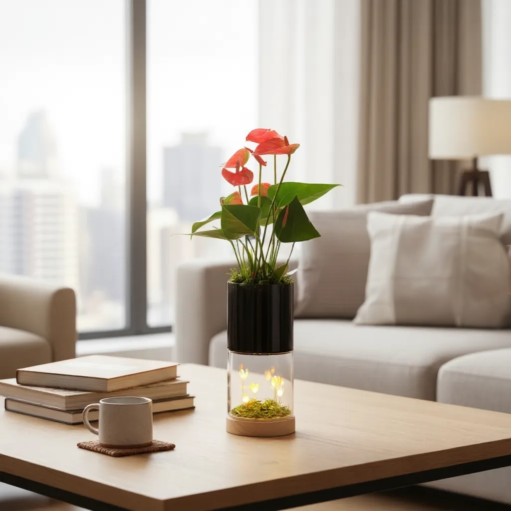 Anthurium Lighting flower planter