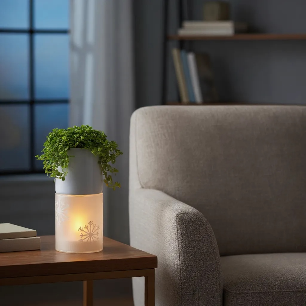 Pilea in Led Star