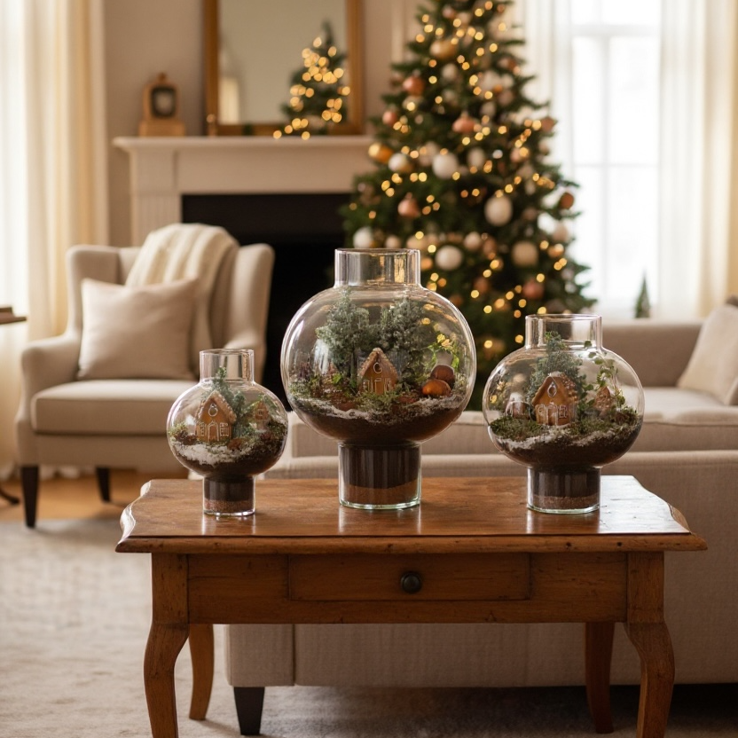 Kerst in terrarium laura