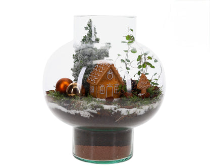 Kersthuisje terrarium M