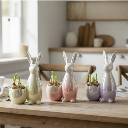 Paashaas decoratie met Narcis