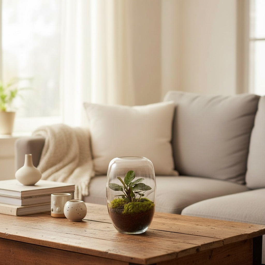 Open terrarium klein maranta