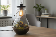 Terrarium pear met lamp