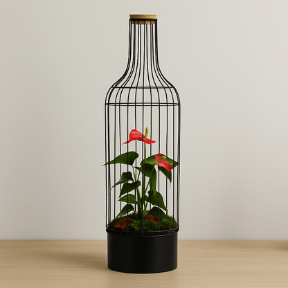 Bottle Metaal Anthurium - The Green Bottle Garden